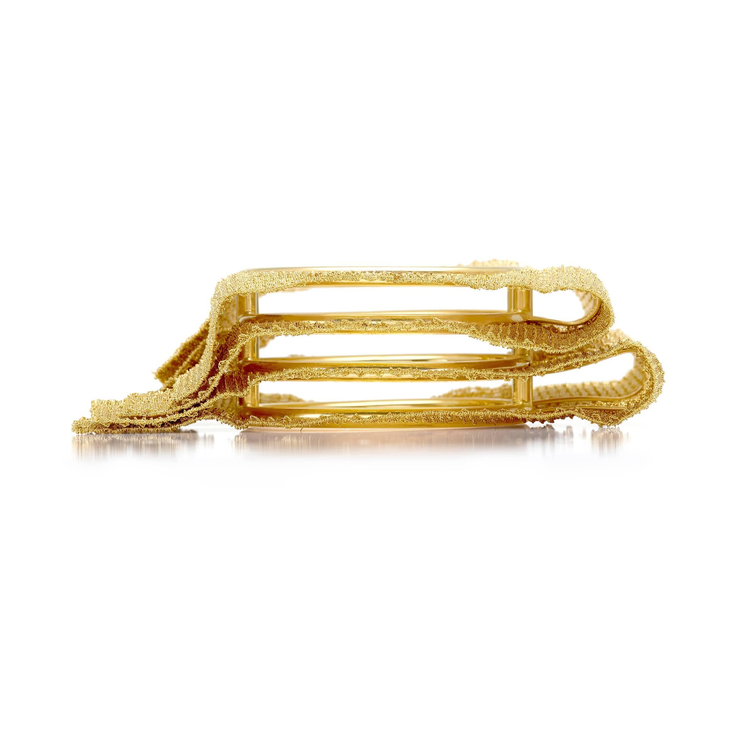 Artiste Collection Oscar Set Foulard en or jaune 18 carats - bracelet en vente