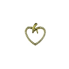 Pendentif cœur ouvert en or jaune 18 carats #20710