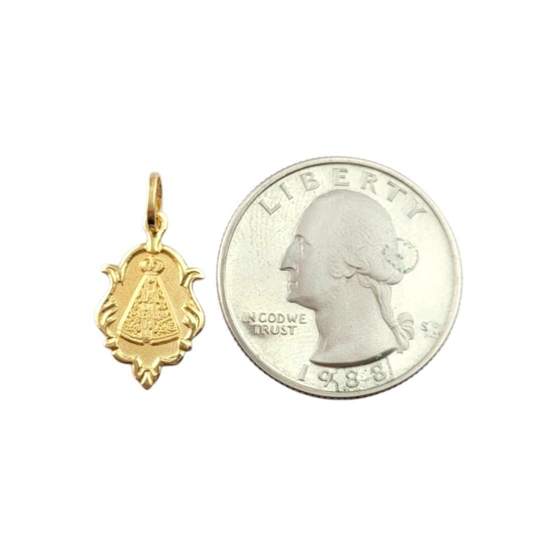 Ciondolo in oro giallo 18 carati Nostra Signora di Guadalupe #21487 in vendita 3