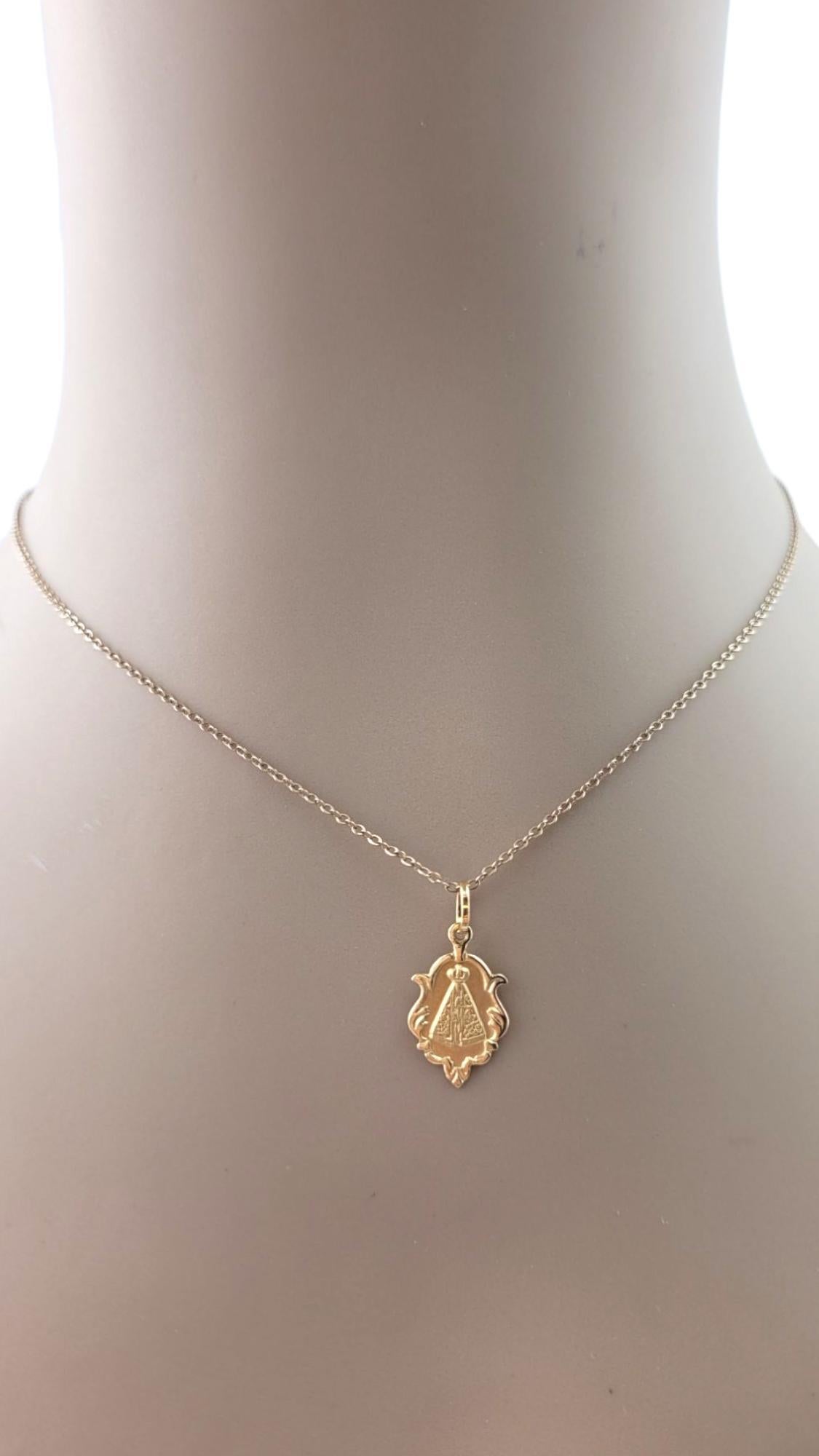 Ciondolo in oro giallo 18 carati Nostra Signora di Guadalupe #21487 in vendita 5
