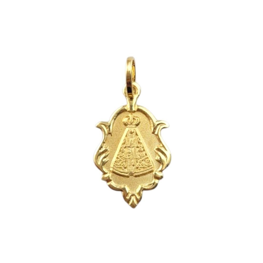 18 Karat Gelbgold Our Lady of Guadalupe Anhänger #21487