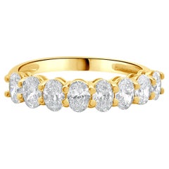 Bracelet en or jaune 18 carats avec diamants taille ovale