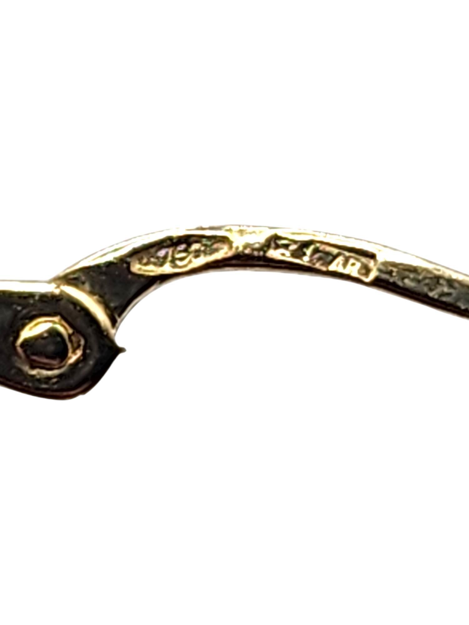Créoles ovales en or jaune 18 carats n° 20480 en vente 3