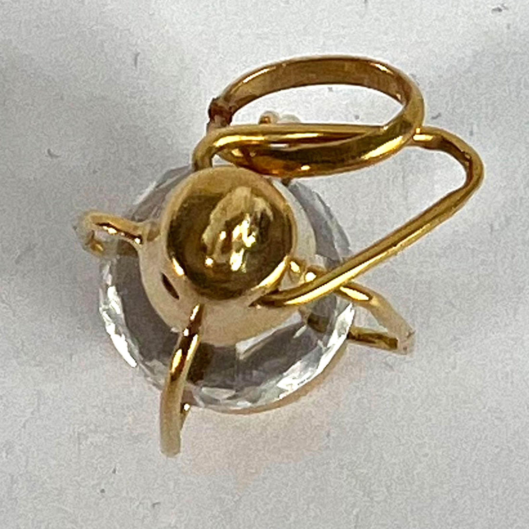 Pendentif en or jaune 18 carats avec breloque lanterne en pâte en vente 9