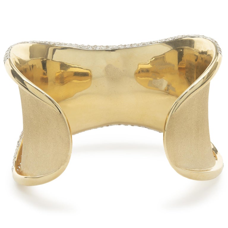 Wave Cuff Bracelet | Gold main image 0