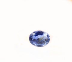 18 Karat Yellow Gold Engagement Ring with Four Carats Corn Flower Blue Sapphire