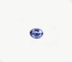 18 Karat Yellow Gold Engagement Ring with Four Carats Blue Sapphire and Diamond