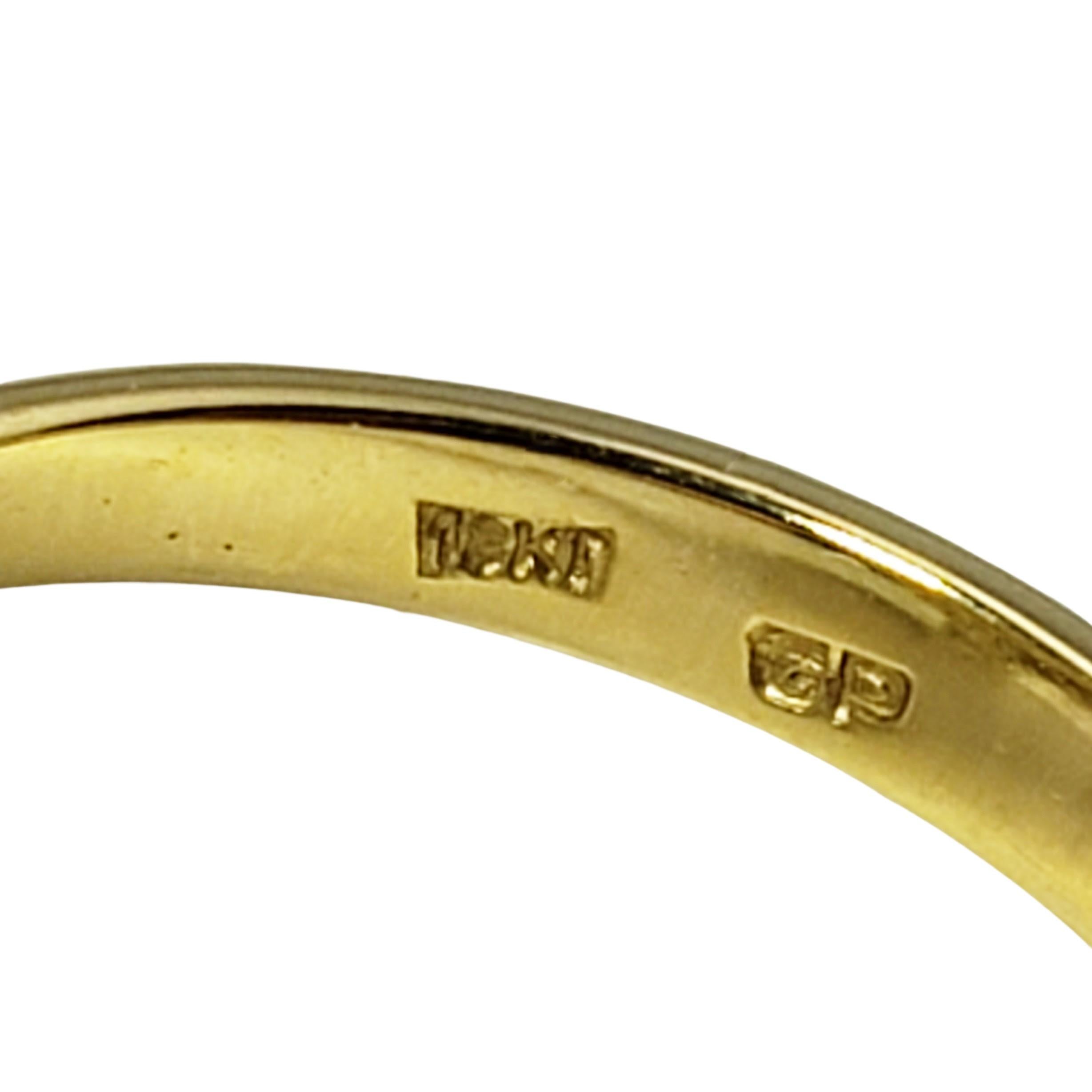 18 Karat Yellow Gold Pearl and Diamond Ring #12842 2