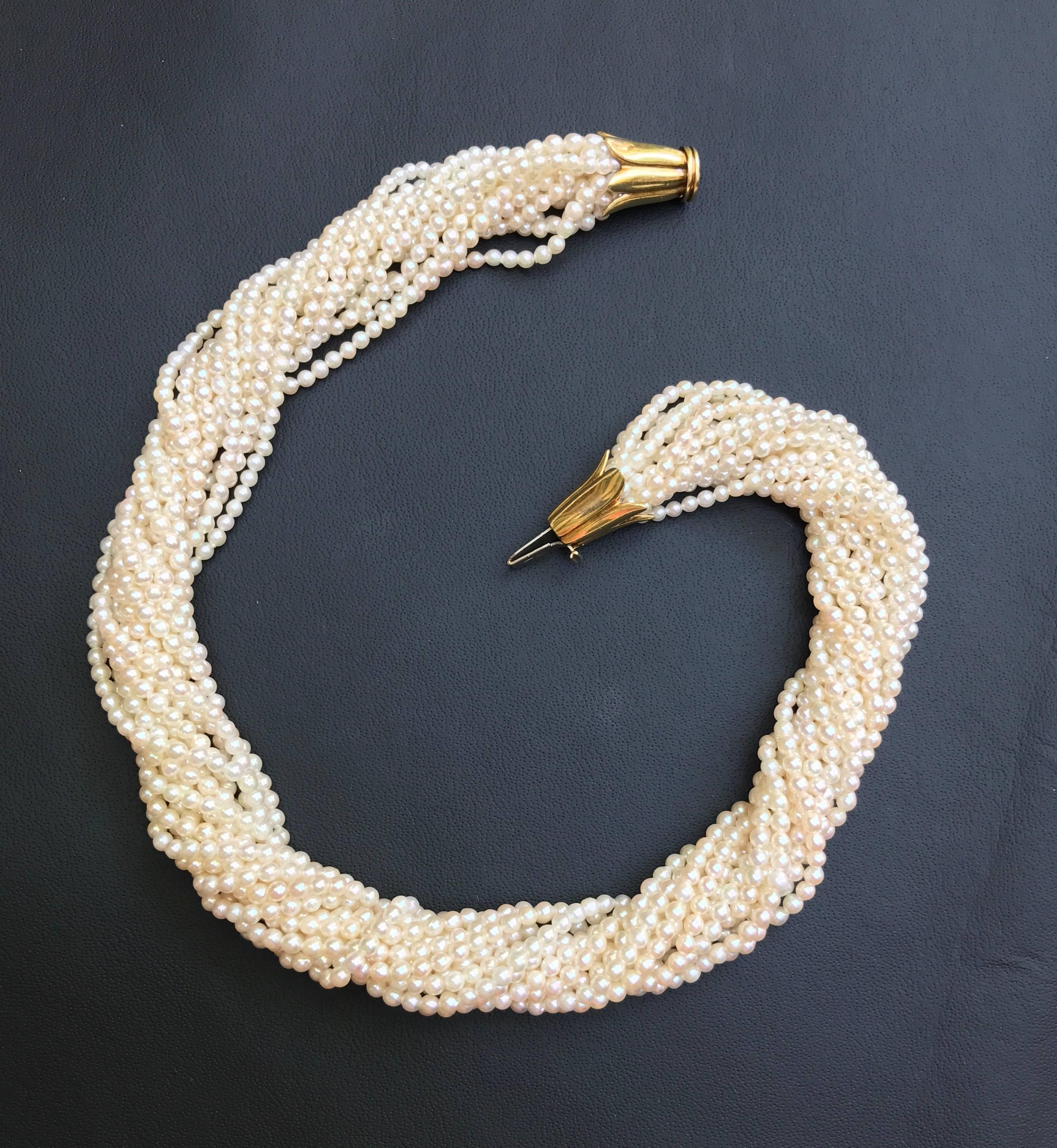 pearl torsade necklace