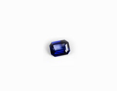 Yellow Gold Contemporary Pendant Necklace with Natural Blue Sapphire