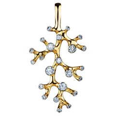 18 Karat Yellow Gold Pendant with 1.32 Carat Diamonds 18 Karat Yellow Gold Pendant with 1.32 Carat Diamonds