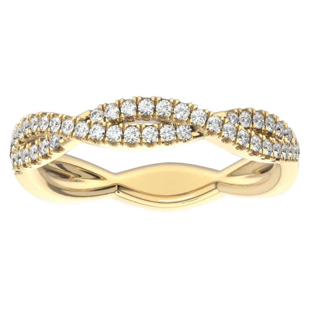18 Karat Yellow Gold Petite Verona Infinity Diamond Ring '1/4 Carat'