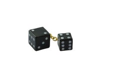 18 Karat Yellow Gold Playing Dice Cufflinks