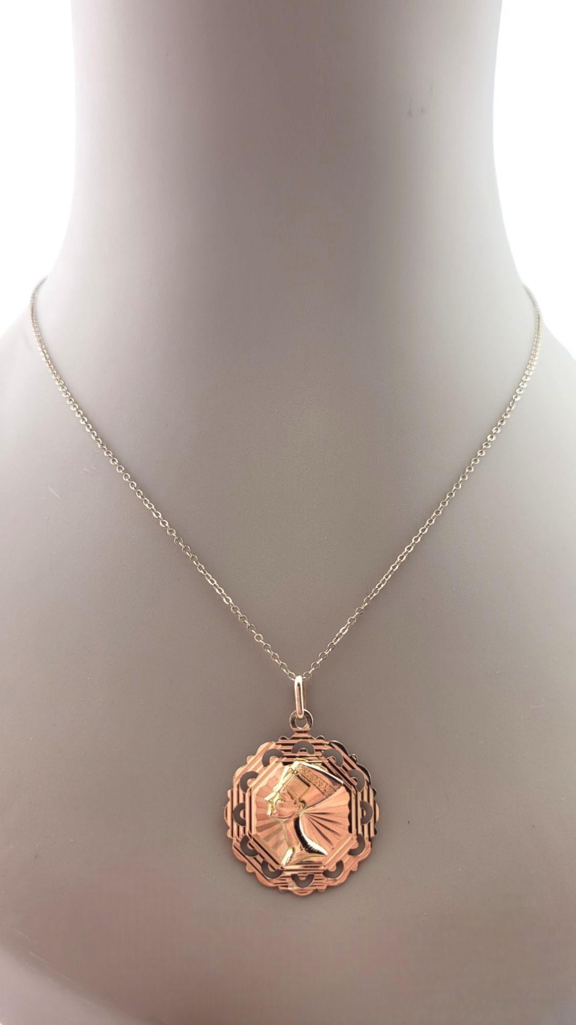 Pendentif en or jaune 18 carats Reine Nefertiti #21145 en vente 6