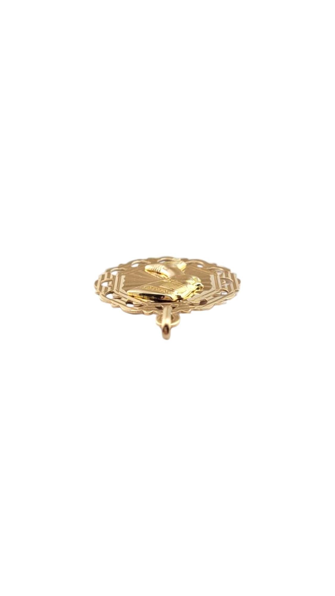 Pendentif en or jaune 18 carats Reine Nefertiti #21145 en vente 3