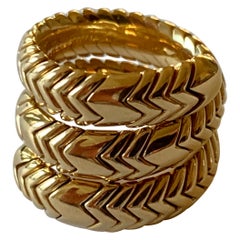 18 Karat Gelbgold Ring Spiga von Bulgari
