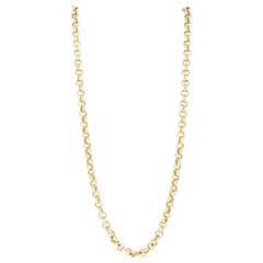 18 Karat Yellow Gold Rolo Chain