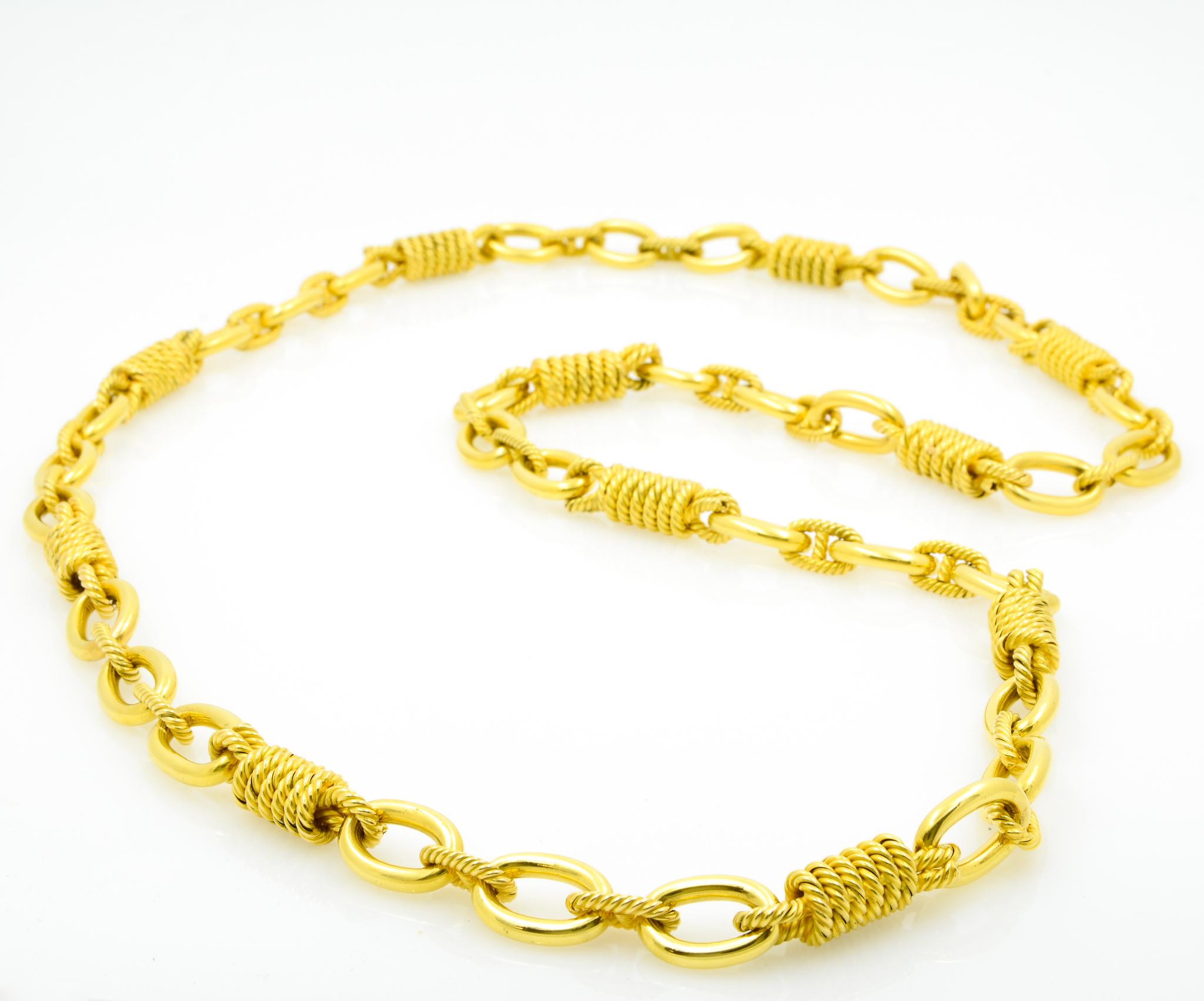 rope link gold chain