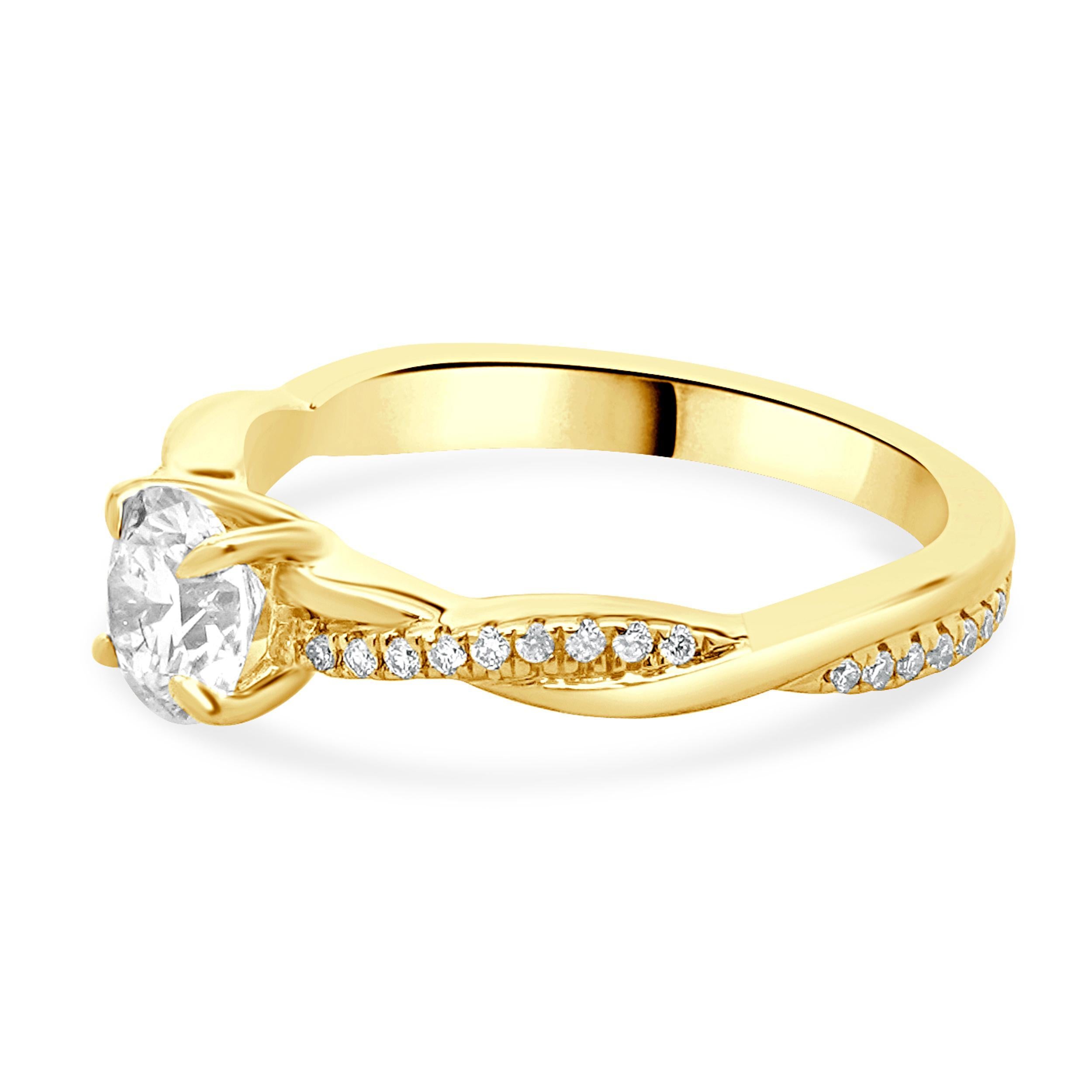 Material: 18K yellow gold
Center Diamond: 1 round brilliant cut = 0.60ct
Color: E
Clarity: Internally Flawless
GIA: 1325072248
Diamond: 36 round brilliant cut = 0.36cttw
Color: G
Clarity: SI2
Ring Size: 5.5 (please allow up to 2 additional business
