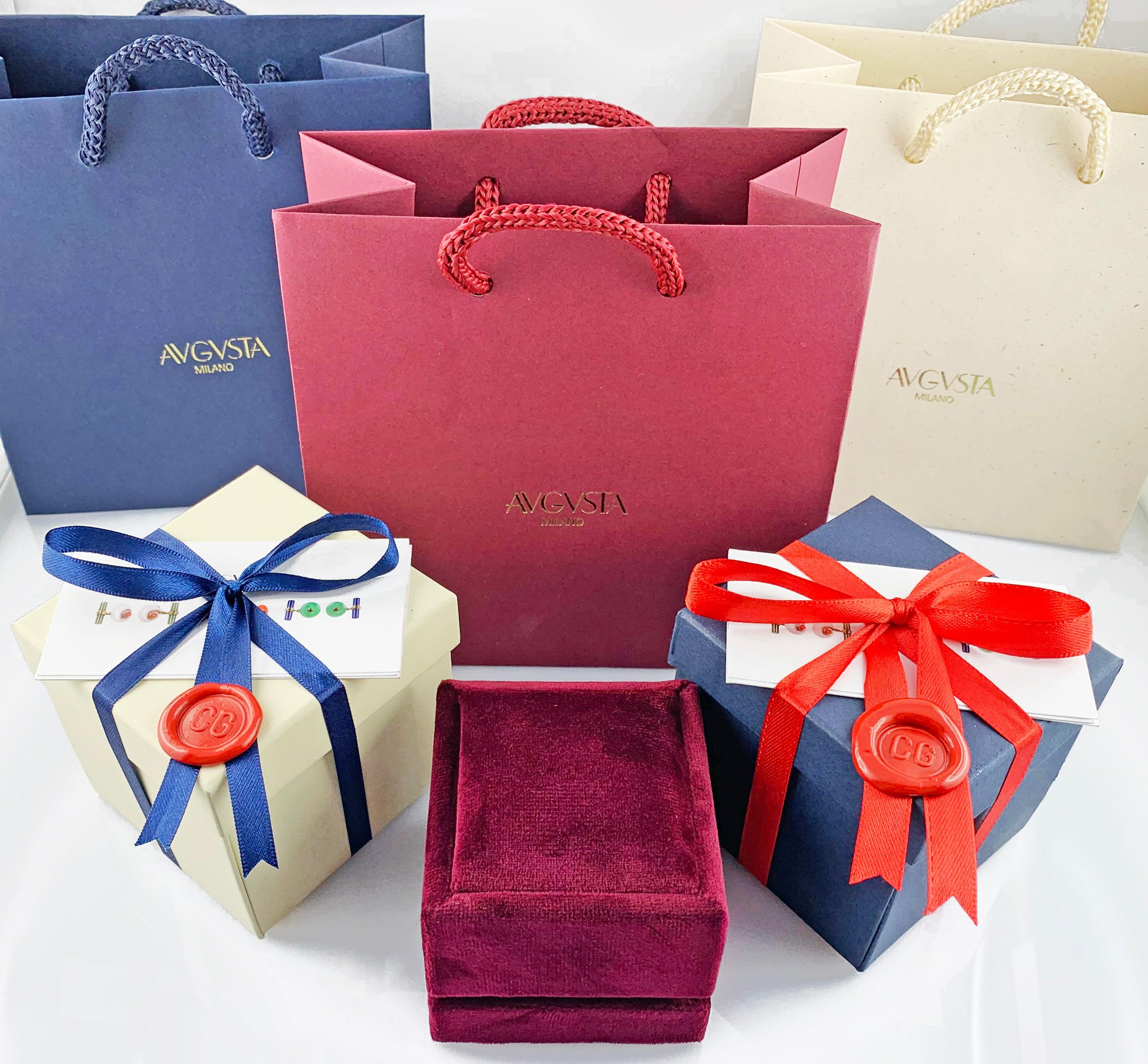 Boutons de manchette en or jaune 18 carats, rubis, agate, lapis-lazuli, malachite, turquoise et onyx Unisexe en vente