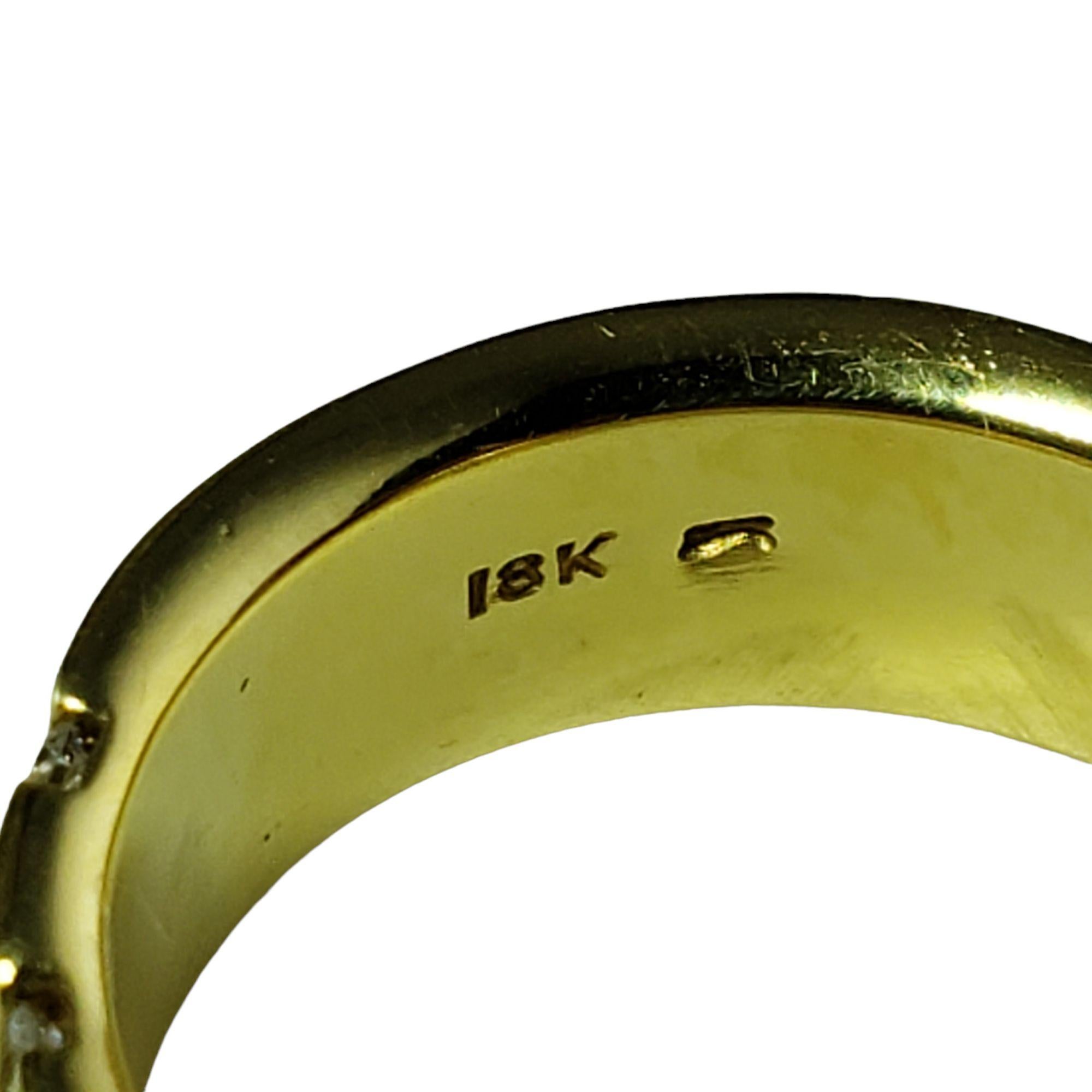 18 Karat Gelbgold Rubin und Diamant-Ring Größe 6,5 #14594 im Angebot 2