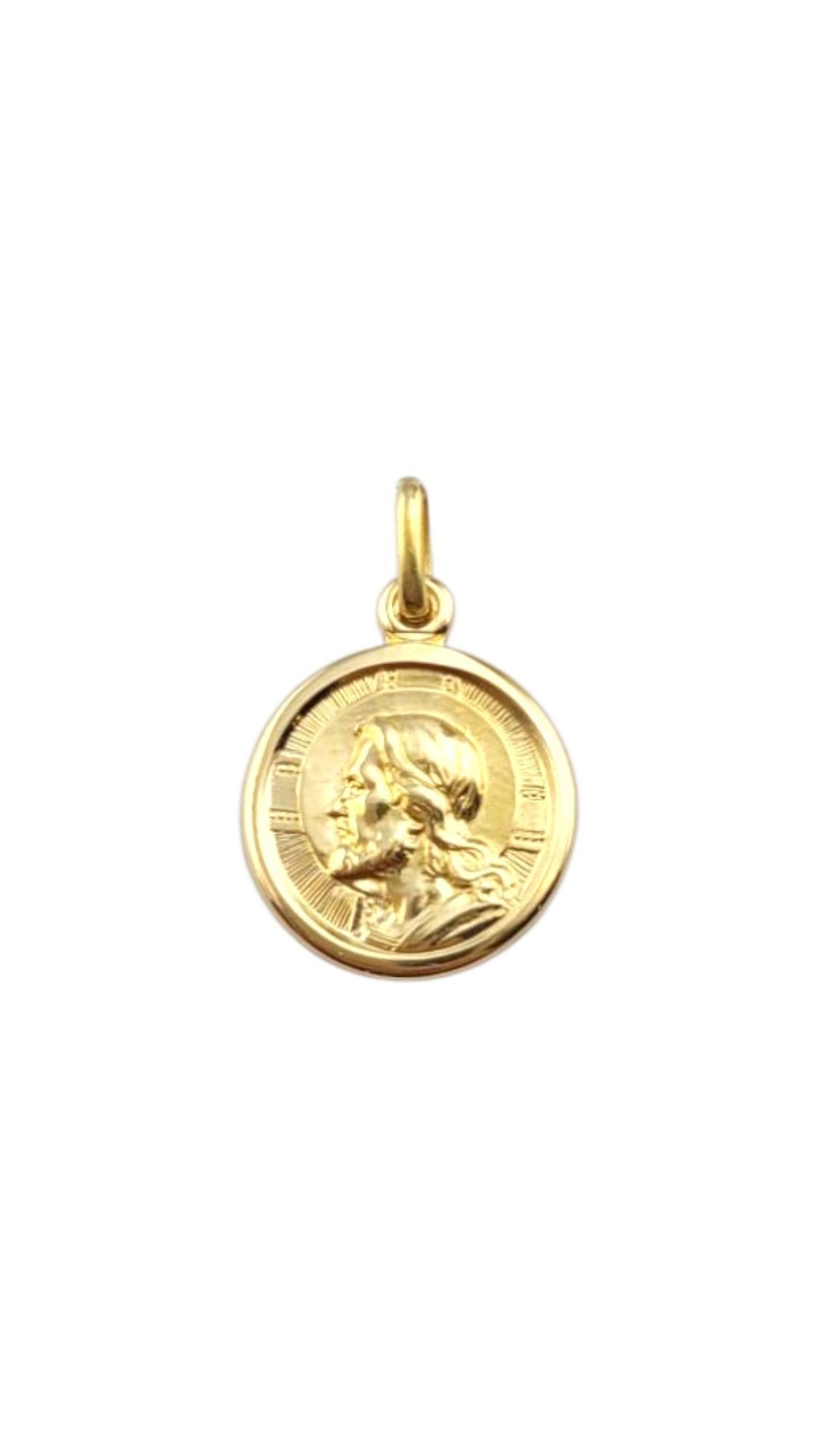 Ciondolo con medaglia religiosa "Dio ti porta" in oro giallo 18 carati #22249