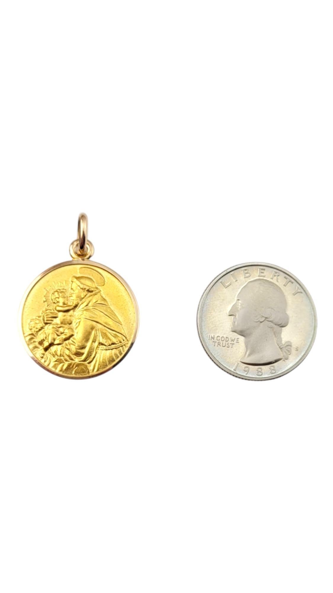 Charm en or jaune 18 carats Saint Antoine de Padua #20861 Bon état - En vente à Washington Depot, CT