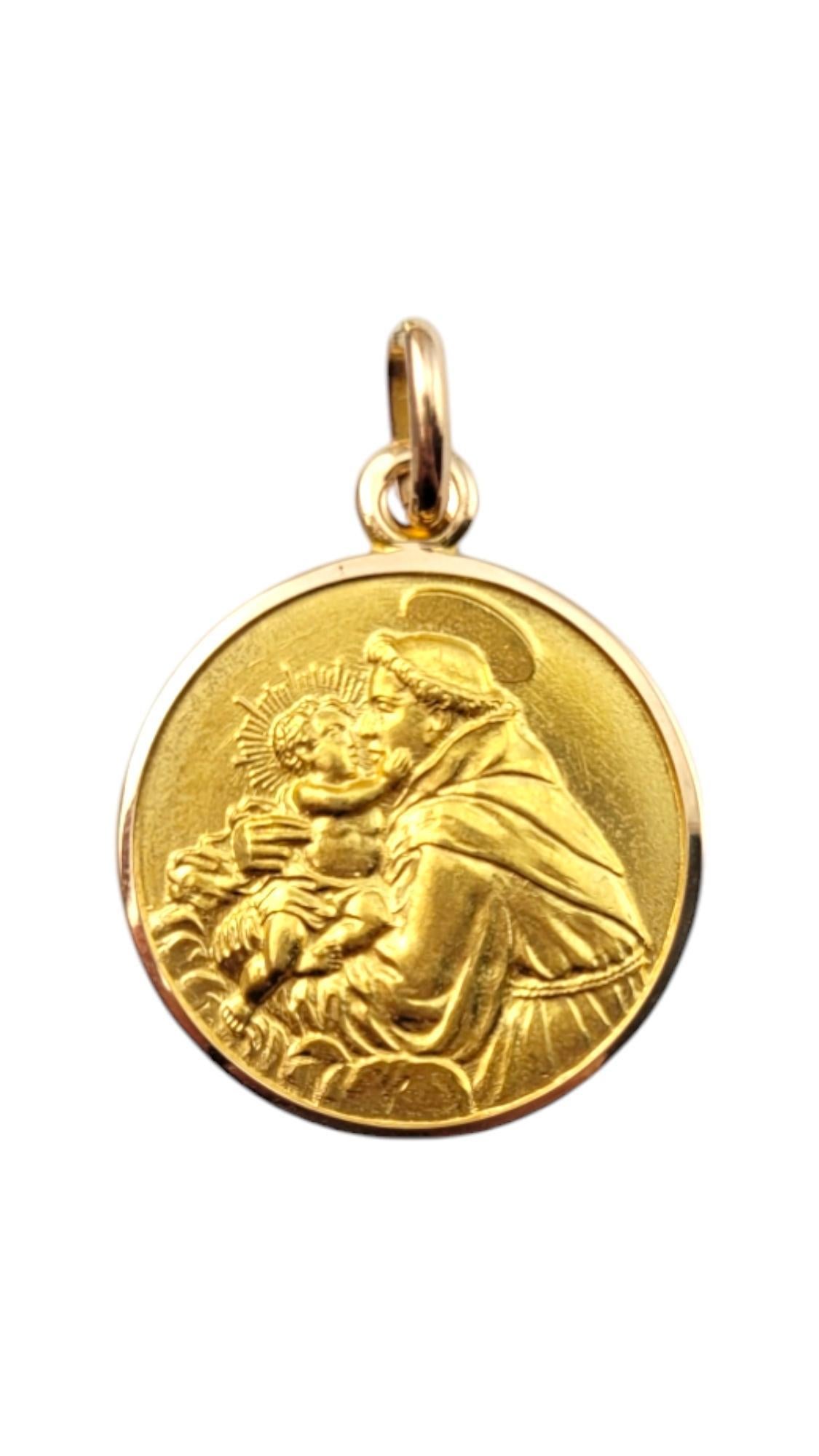 18 Karat Yellow Gold Saint Anthony of Padua Charm #20861