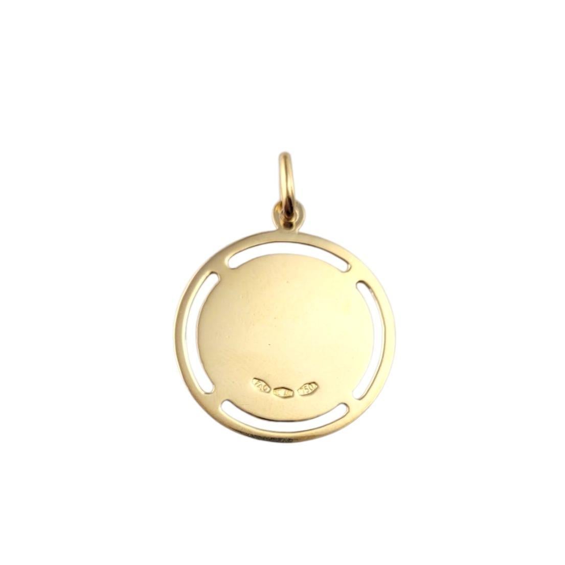 Ciondolo di San Cristoforo in oro giallo 18 carati #21484 in vendita 4