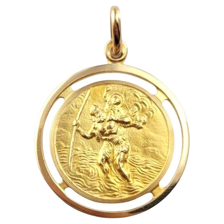 Pendentif Saint Christopher en or jaune 18 carats n° 21484