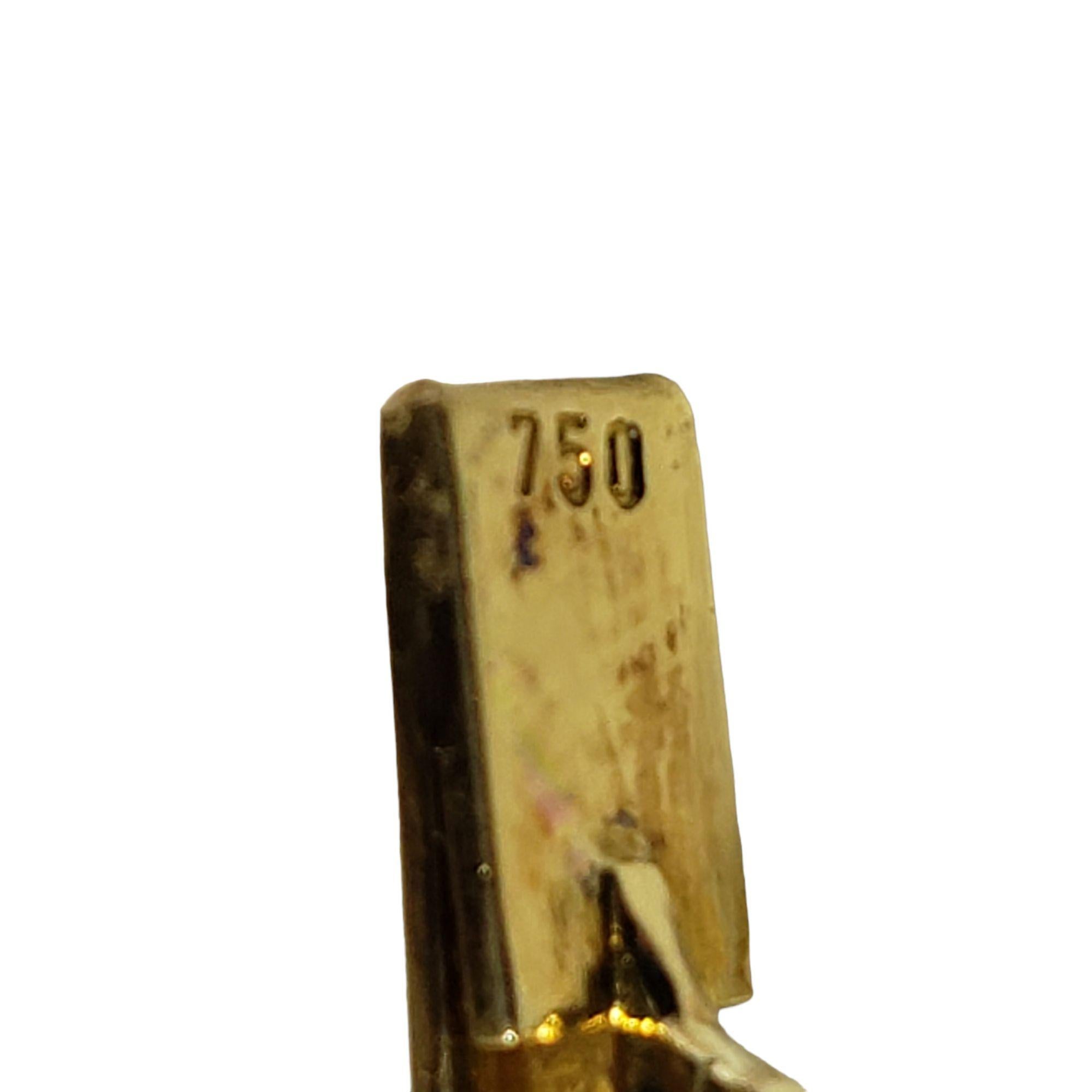 Armband aus 18 Karat Gelbgold mit natürlichem Saphir und Diamanten 2
