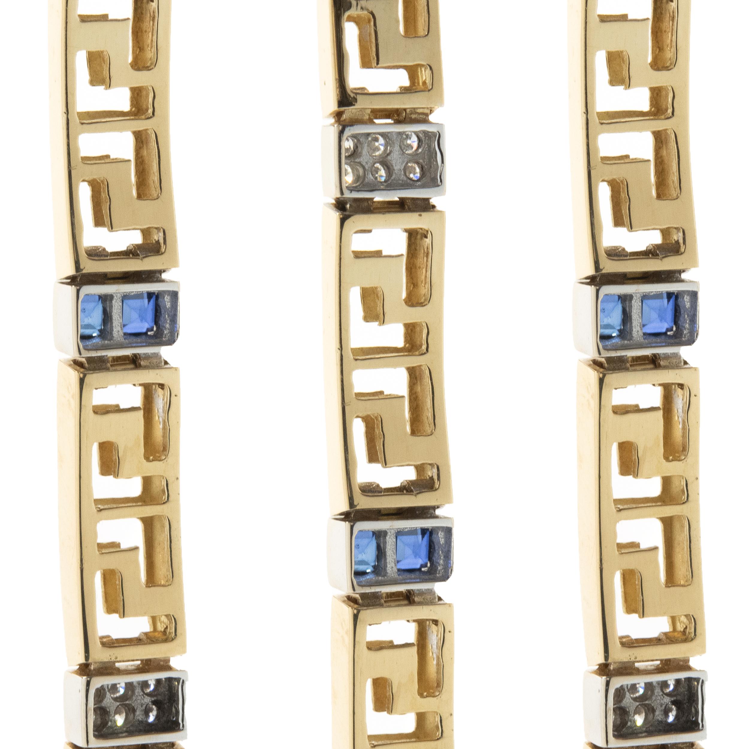gold greek key bracelet