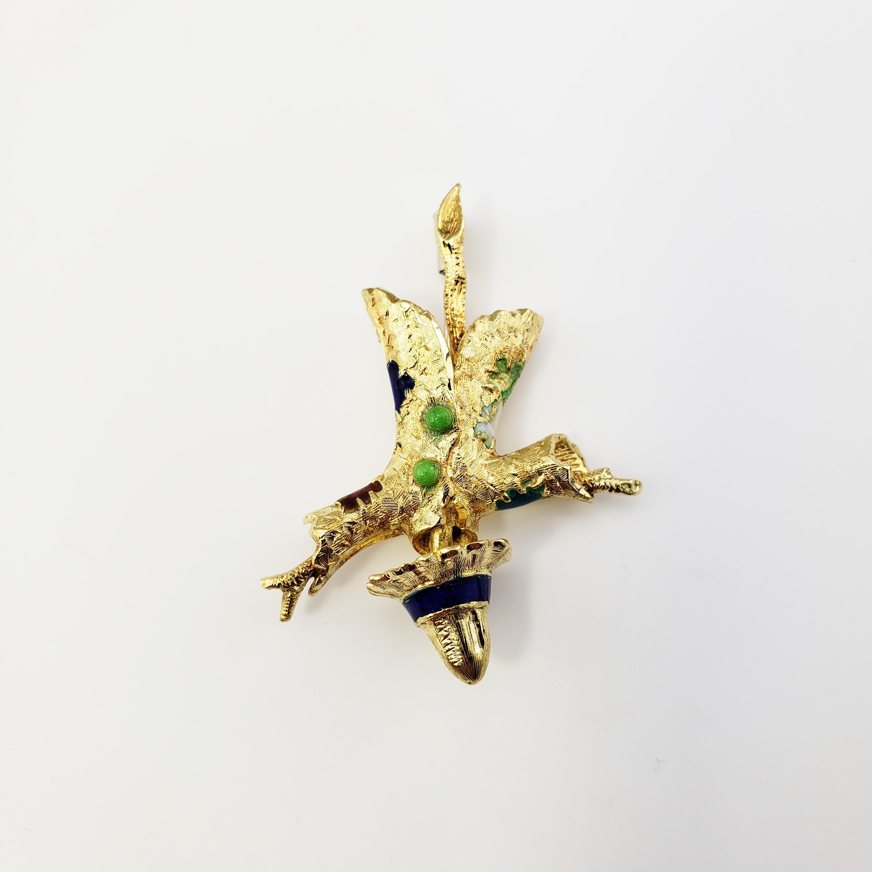 Women's 18 Karat Yellow Gold Scarecrow Brooch / Pin