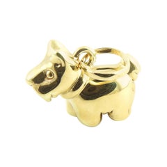 18 Karat Yellow Gold Scottish Terrier Charm