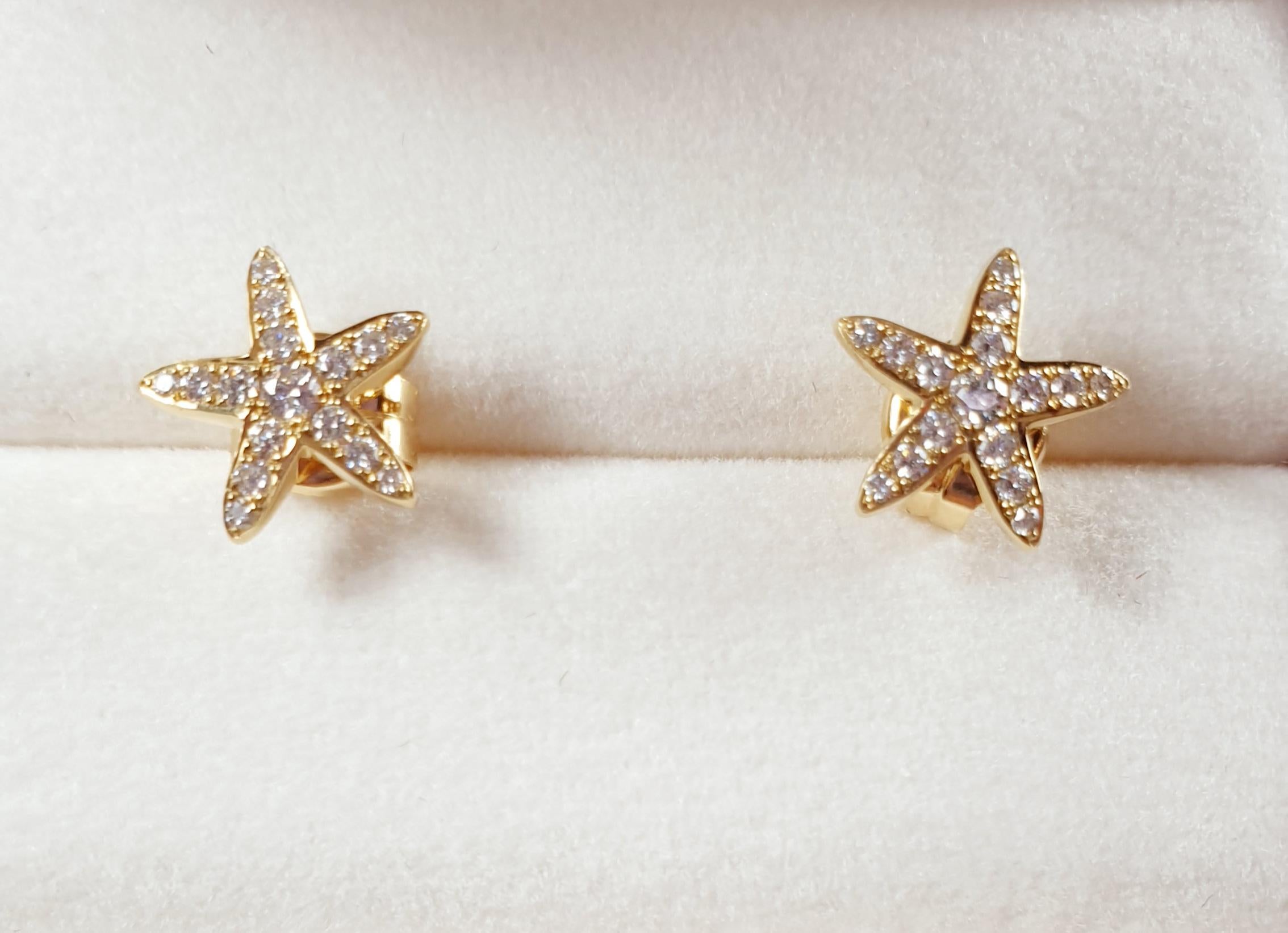 Sea Star collection, inspired in the Mediterranean sea colours...
Options 2 colours yellow and white gold
◘ Every Irama Pradera Jewels creation is handmade
◘ 15 -0.01ct and 1 -0.025ct total 0.175ct white Diamonds (VS, G-H)
◘ Fair trade diamonds 
◘