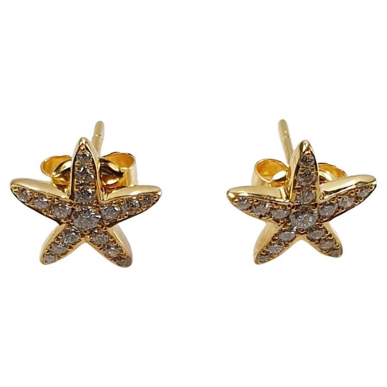 Earrings Sea Stars Gold Plated main image 1