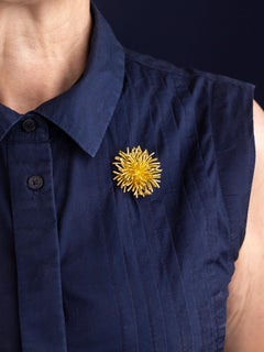 18 Karat Yellow Gold 'Sea Urchin' Brooch Pin by Tiffany & Co.