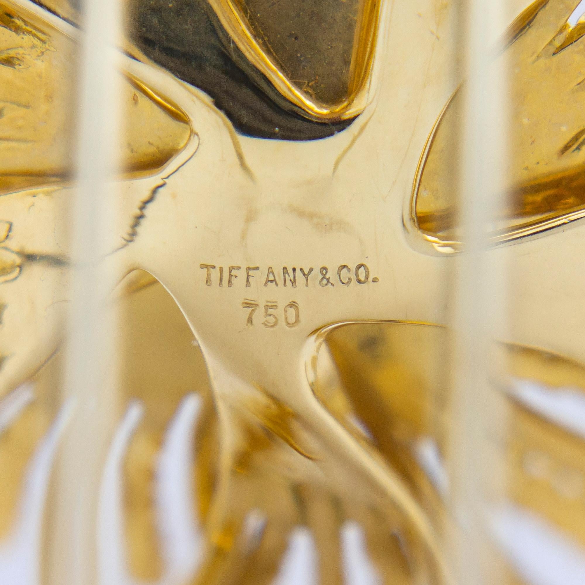 Broche Sea Urchin en or jaune 18 carats de Tiffany & Co. en vente 1