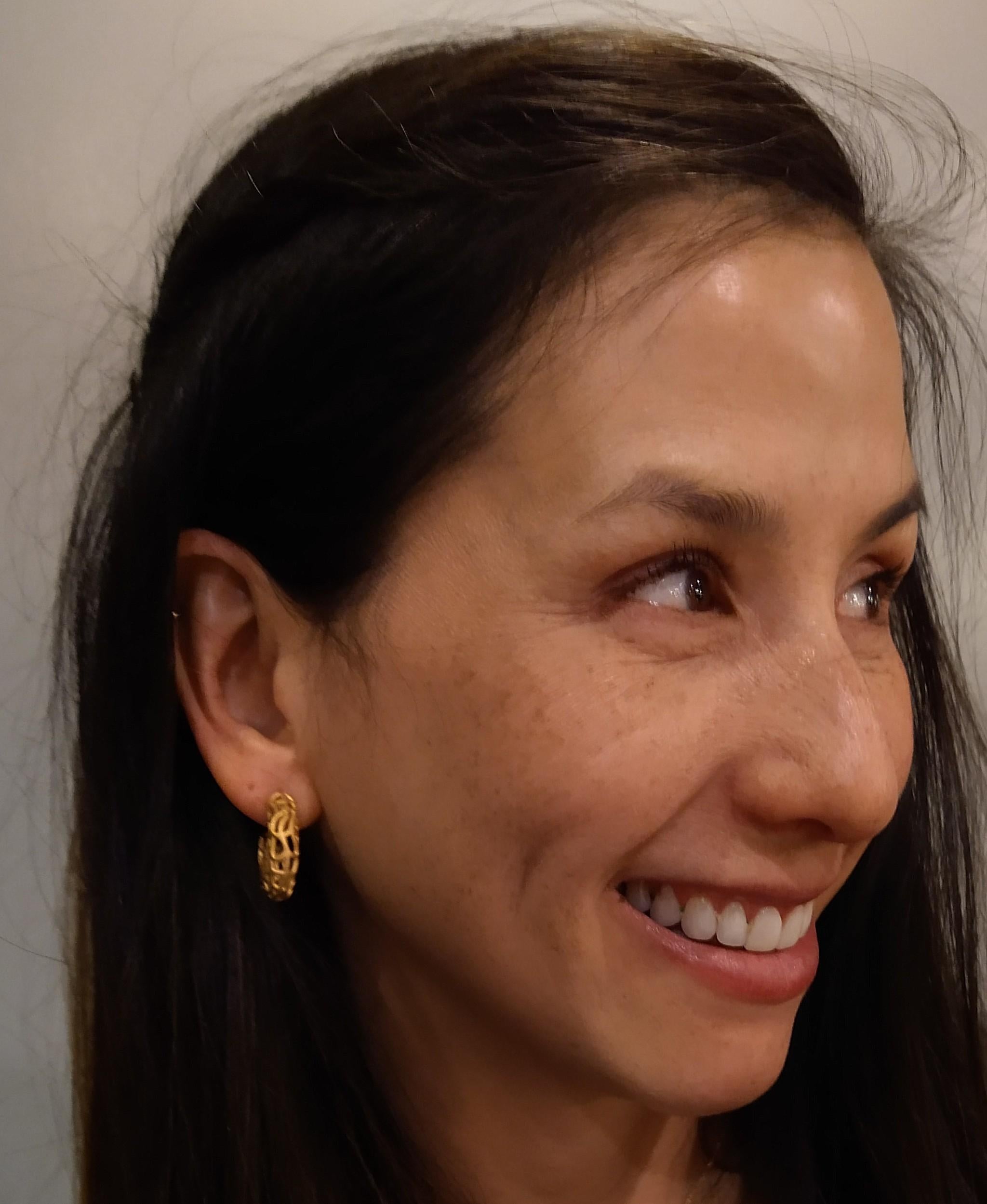 18 Karat Gelbgold Seetang-Ohrringe im Zustand „Neu“ im Angebot in New York, NY