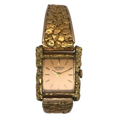 18 Karat Yellow Gold Seiko Quartz Watch
