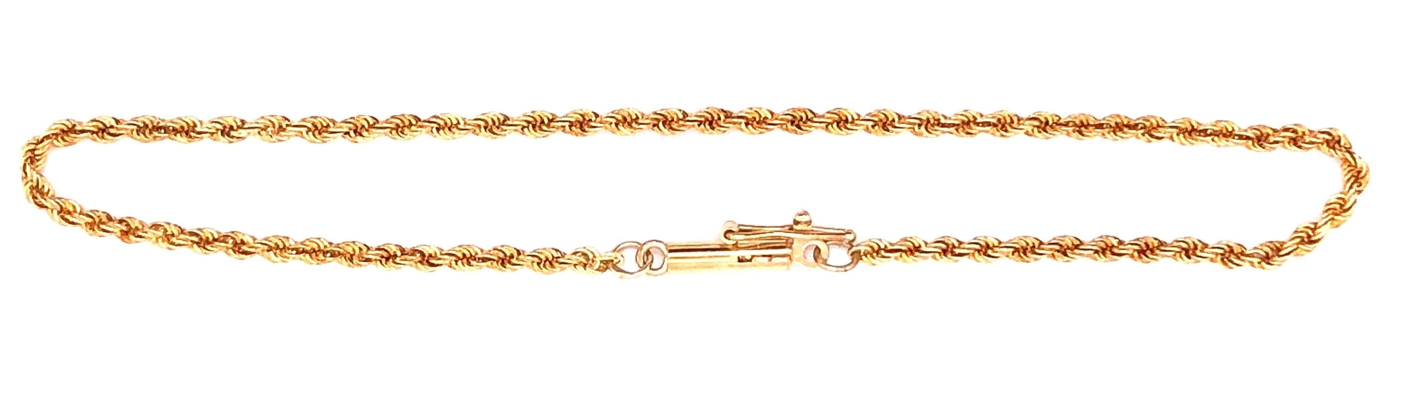 18 Karat Gelbgold Kreiskette-Armband im Zustand „Gut“ im Angebot in Stamford, CT