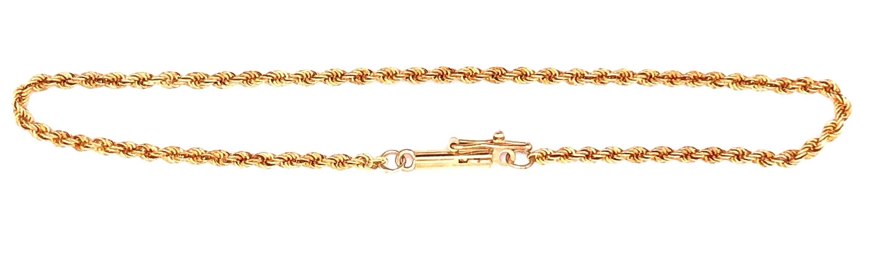 Bracelet à chaîne circulaire en or jaune 18 carats Bon état - En vente à Manhasset, NY