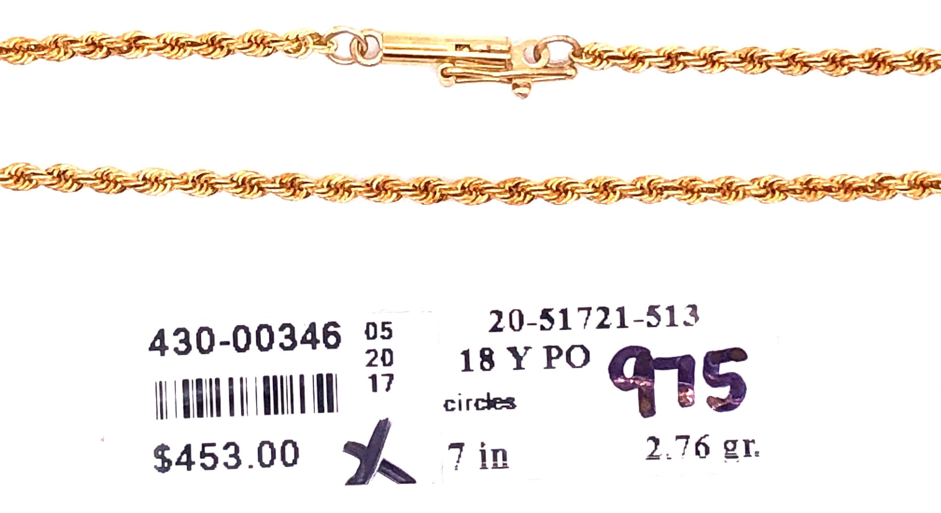18 Karat Gelbgold Kreiskette-Armband im Angebot 2