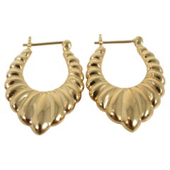 18 Karat Gelbgold-Schirm-Ohrringe