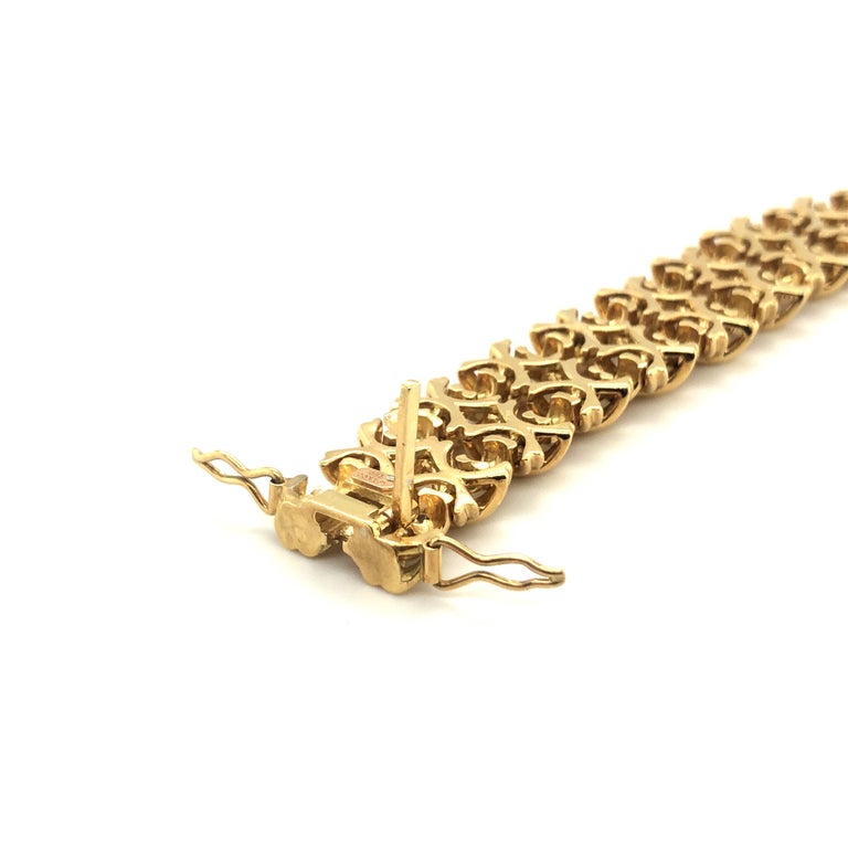 18 Karat Yellow Gold Signature X Collection Bracelet by Tiffany and Co ...