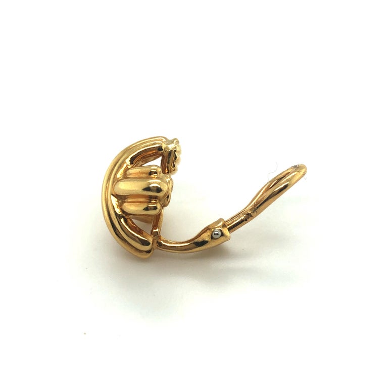 18 Karat Yellow Gold Signature X Collection Ear Clips by Tiffany and Co ...