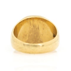 18 Karat Yellow Gold Signed WA BOLIN Signet Ring