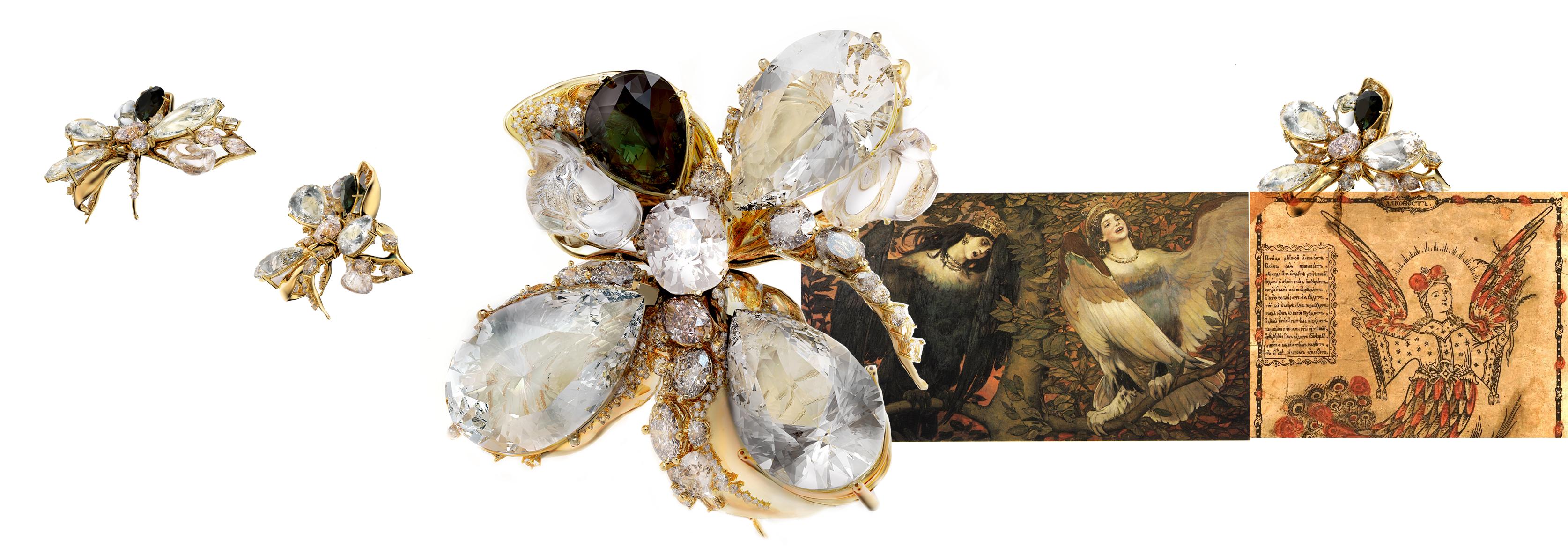 Bague de fiançailles contemporaine artisanale en or rose dix-huit carats avec diamants  Unisexe en vente