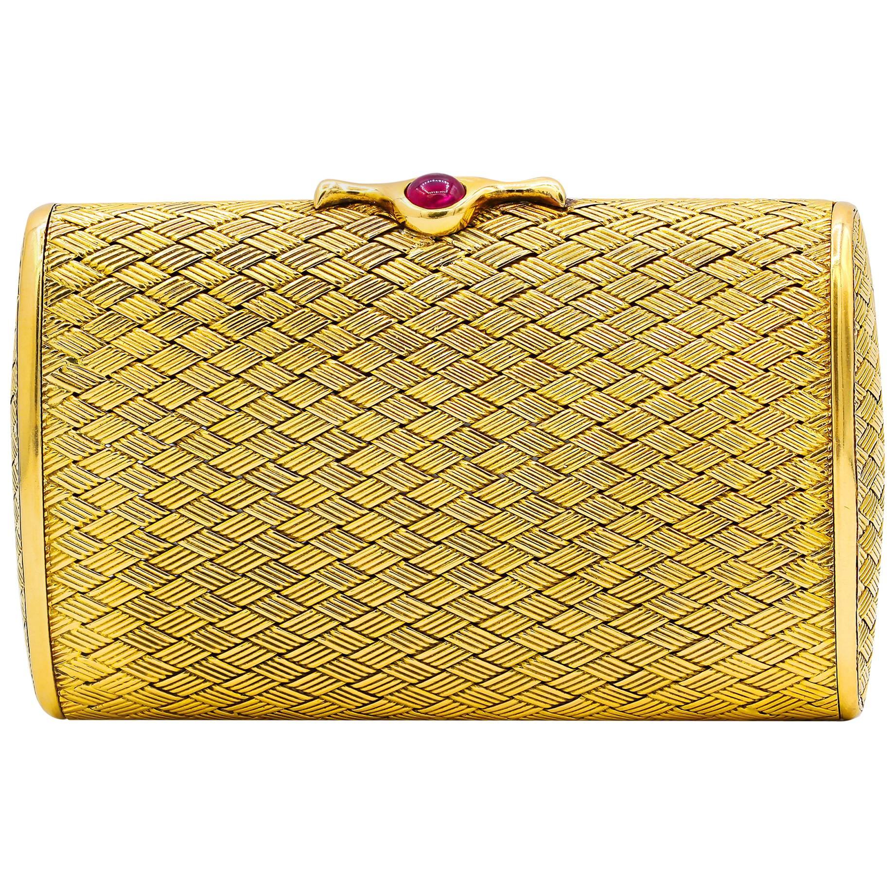 18 Karat Gelbgold Kleine Clutch