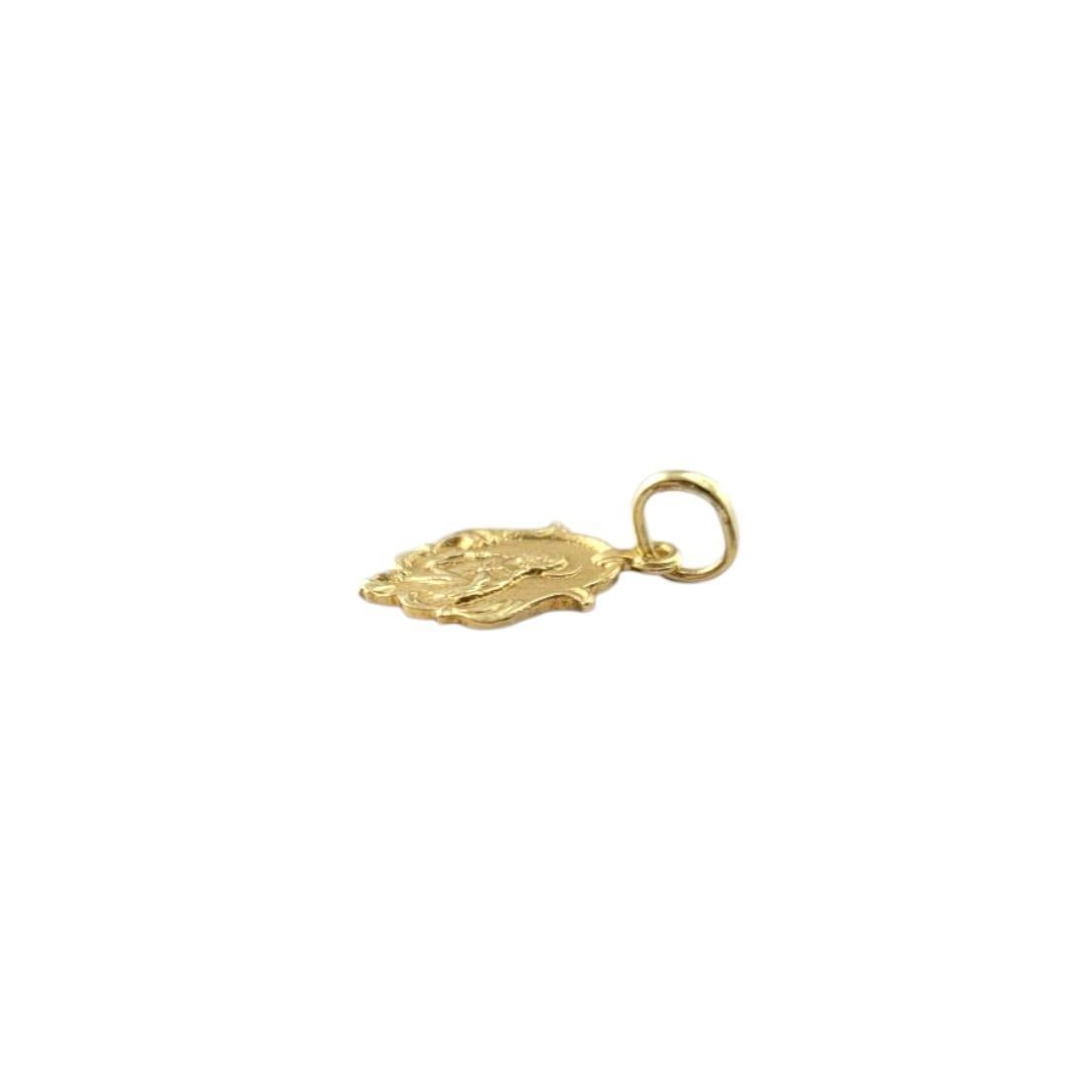 Charm di Gesù piccolo in oro giallo 18 carati #21485 in vendita 3